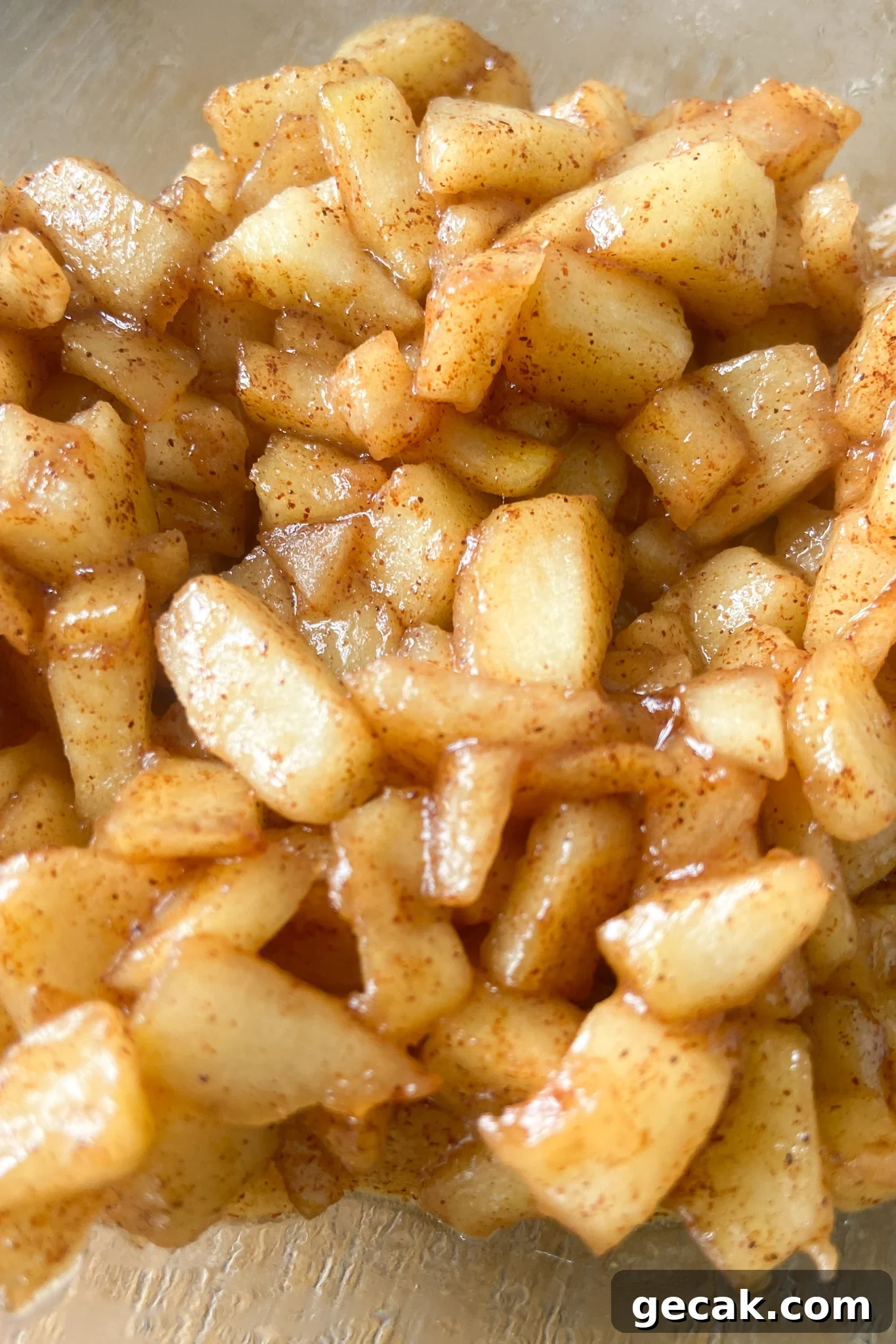Mini apple pie filling