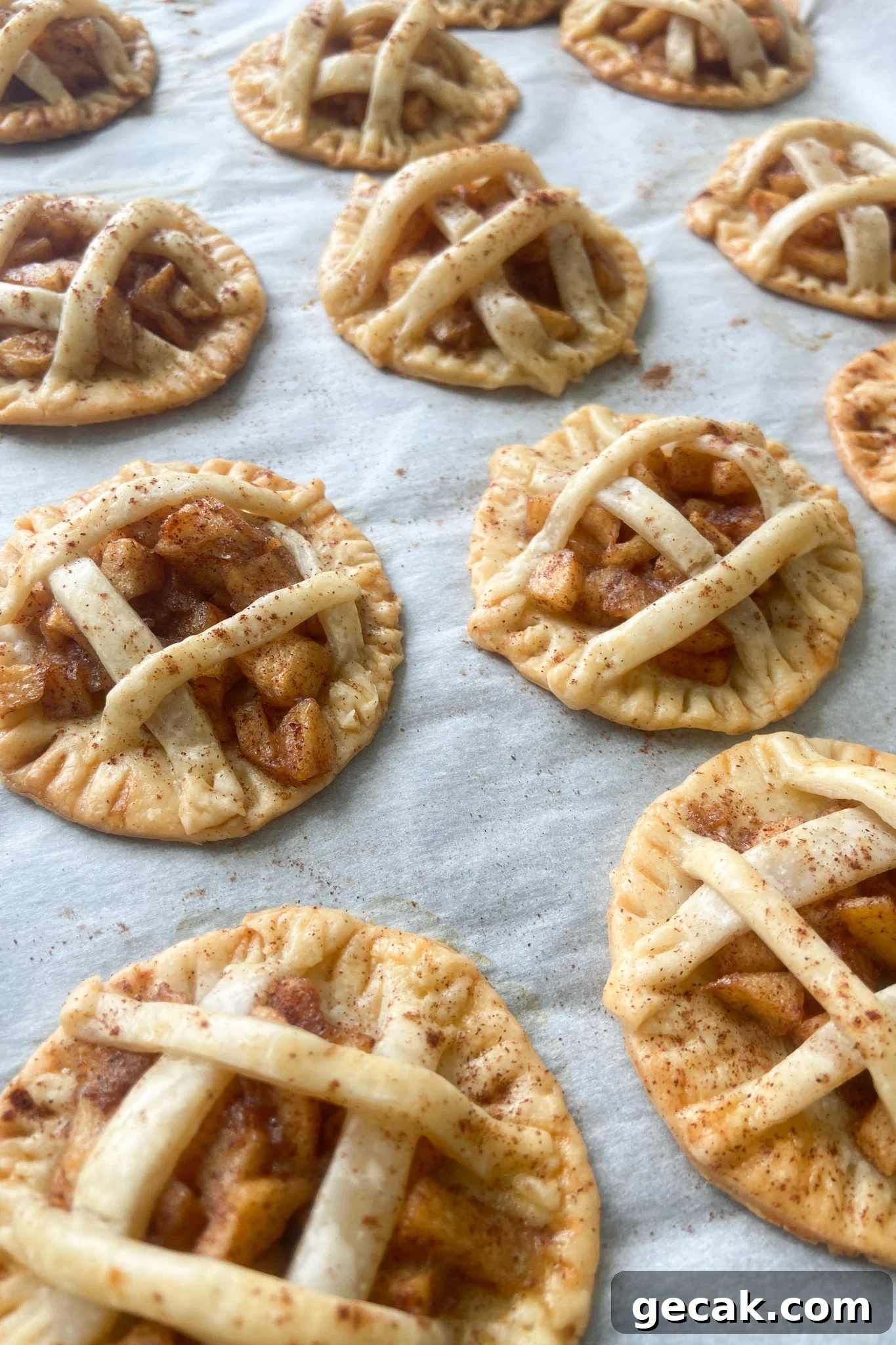 Healthy mini apple pies