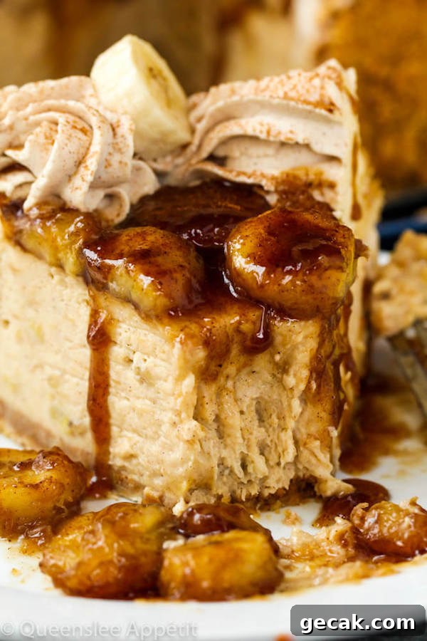 Bananas Foster Cheesecake