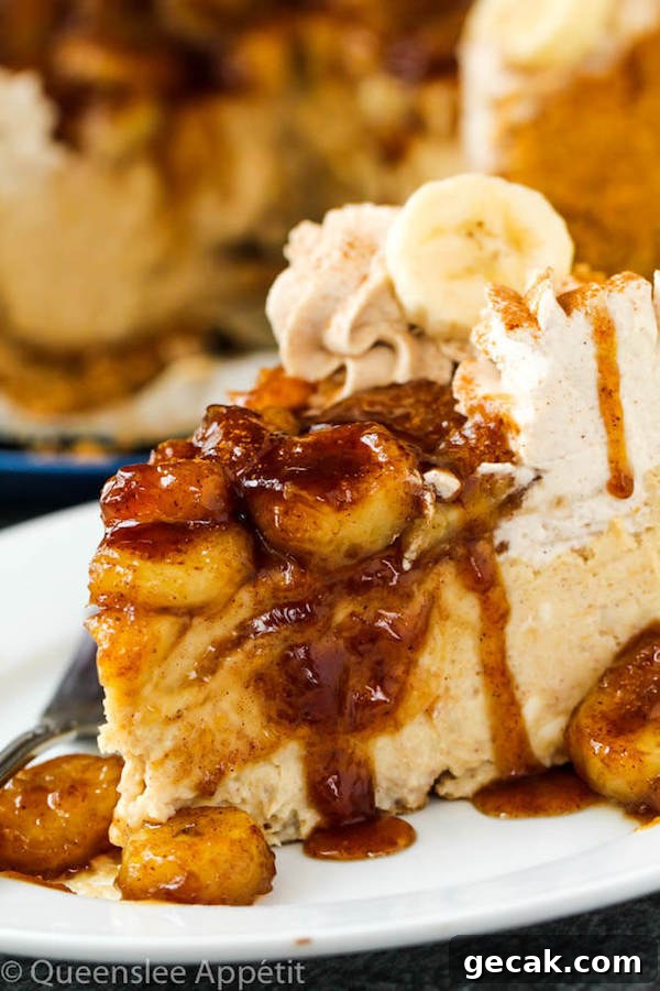 Bananas Foster Cheesecake