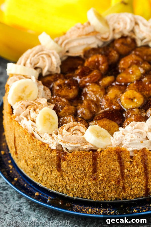 Bananas Foster Cheesecake