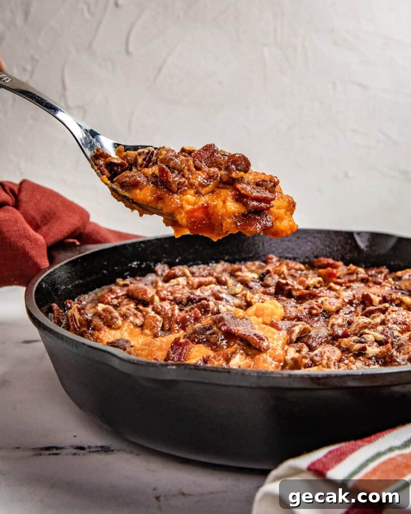 Smoked Sweet Potato Casserole with Candied Bacon-Pecan Topping 4 Step 1 fire up the grill