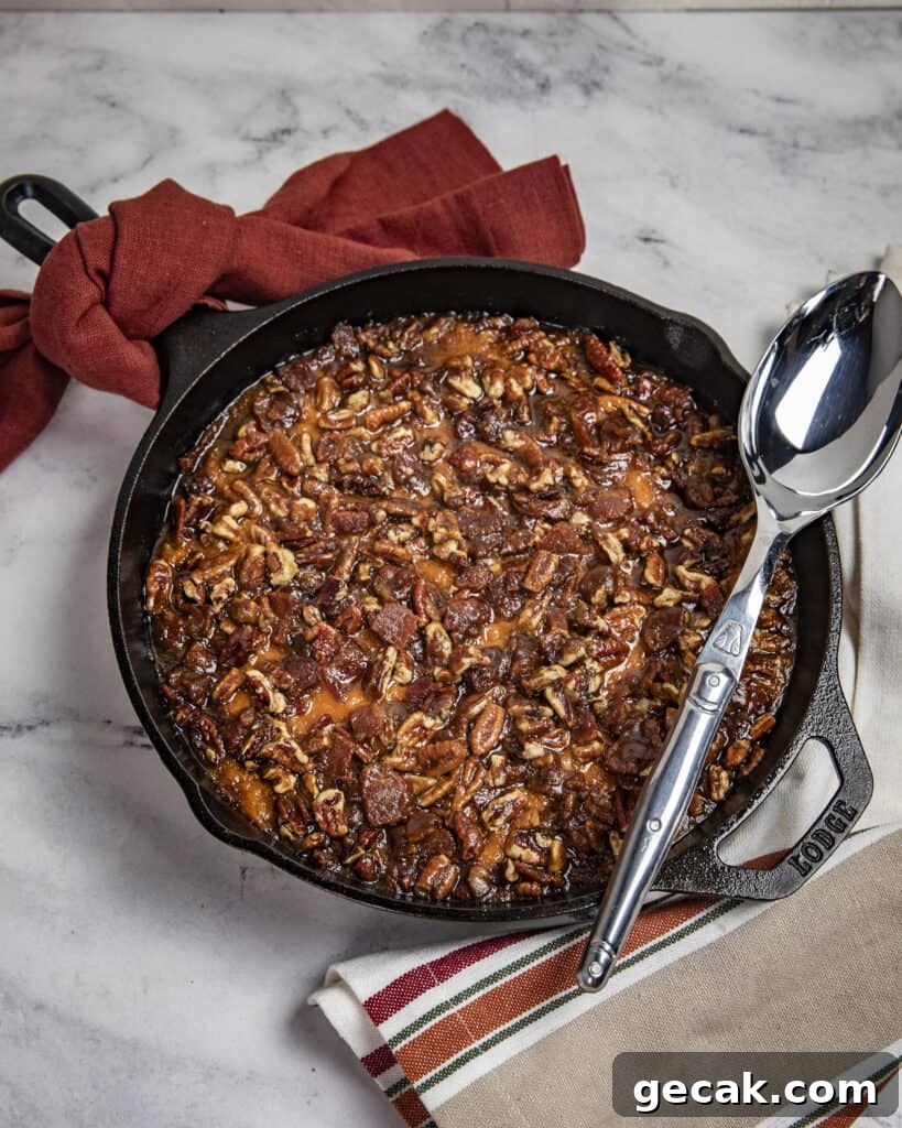 Smoked Sweet Potato Casserole with Candied Bacon-Pecan Topping 9 Serve hot
