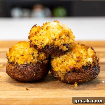 Ninja Woodfire Stuffed Mushrooms