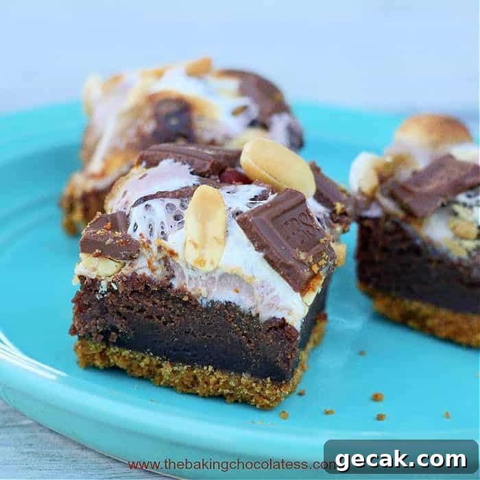 Rocky Road S'mores Brownies recipe