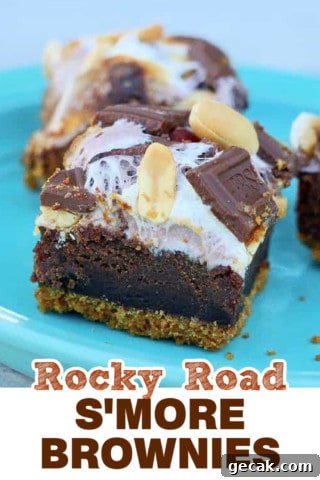 Rocky Road S'mores Brownies!