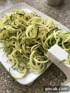 spiralize zucchini