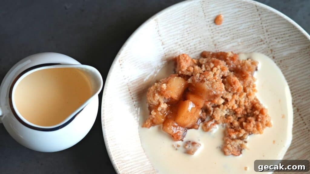 quick and easy apple crumble