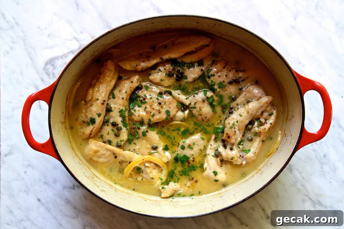 Oven-Baked Creamy Lemon-Caper Chicken
