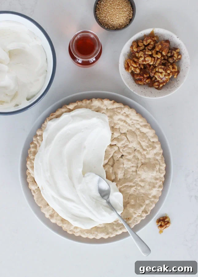 Walnut and Maple Cream Tart // FoodNouveau.com