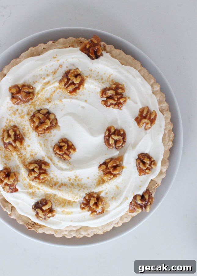 Walnut and Maple Cream Tart // FoodNouveau.com