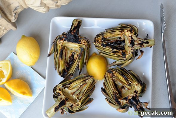 Grilled Artichokes from Zestuous