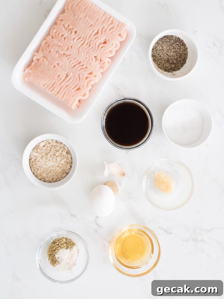 ingredients to make sticky sweet chicken meatballs