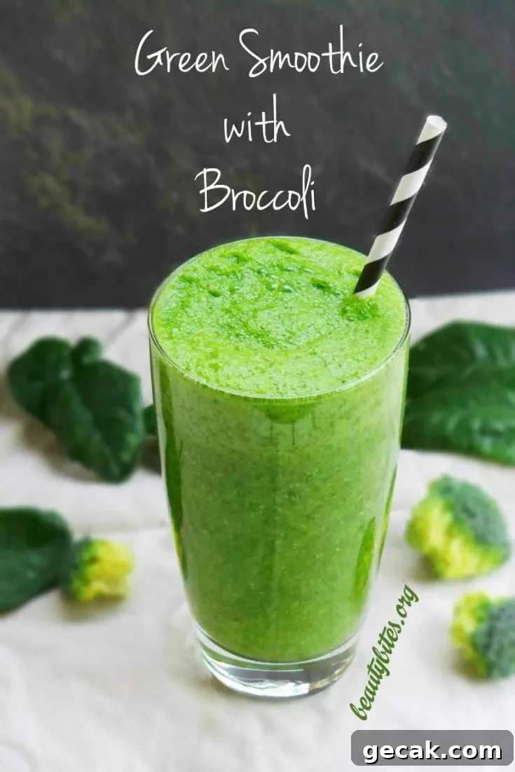 Green Smoothie with Broccoli