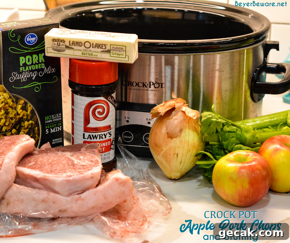 Apple Pork Chop Ingredients