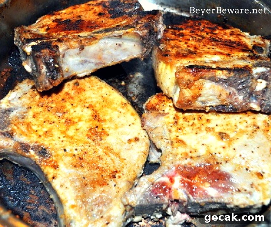 The flavors of fall are melded together in these crock pot apple pork chops. As the pork chops slow cook on top of cornbread stuffing, dinner is complete.
