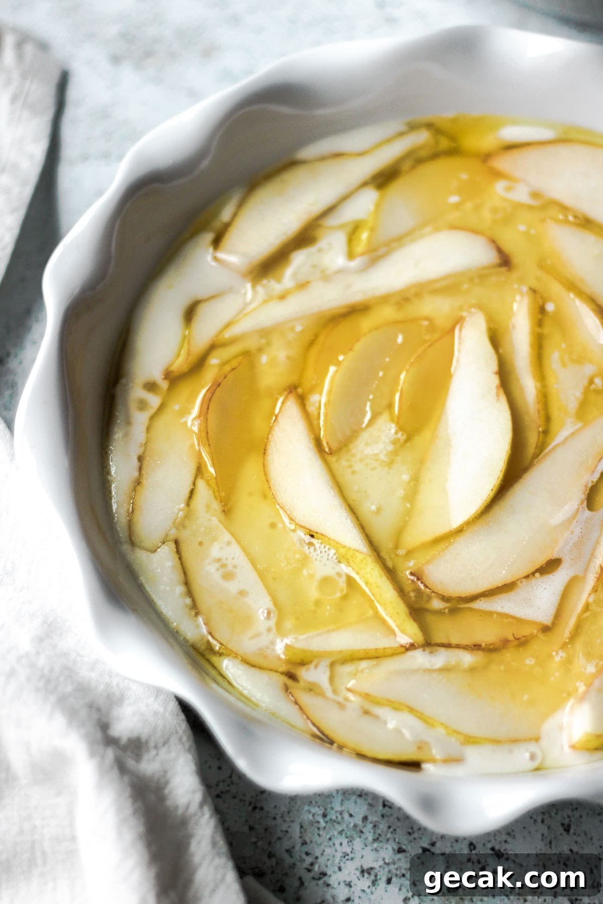 Simple Pear Cobbler Recipe with Cinnamon and Vanilla 12 Unbaked cobbler