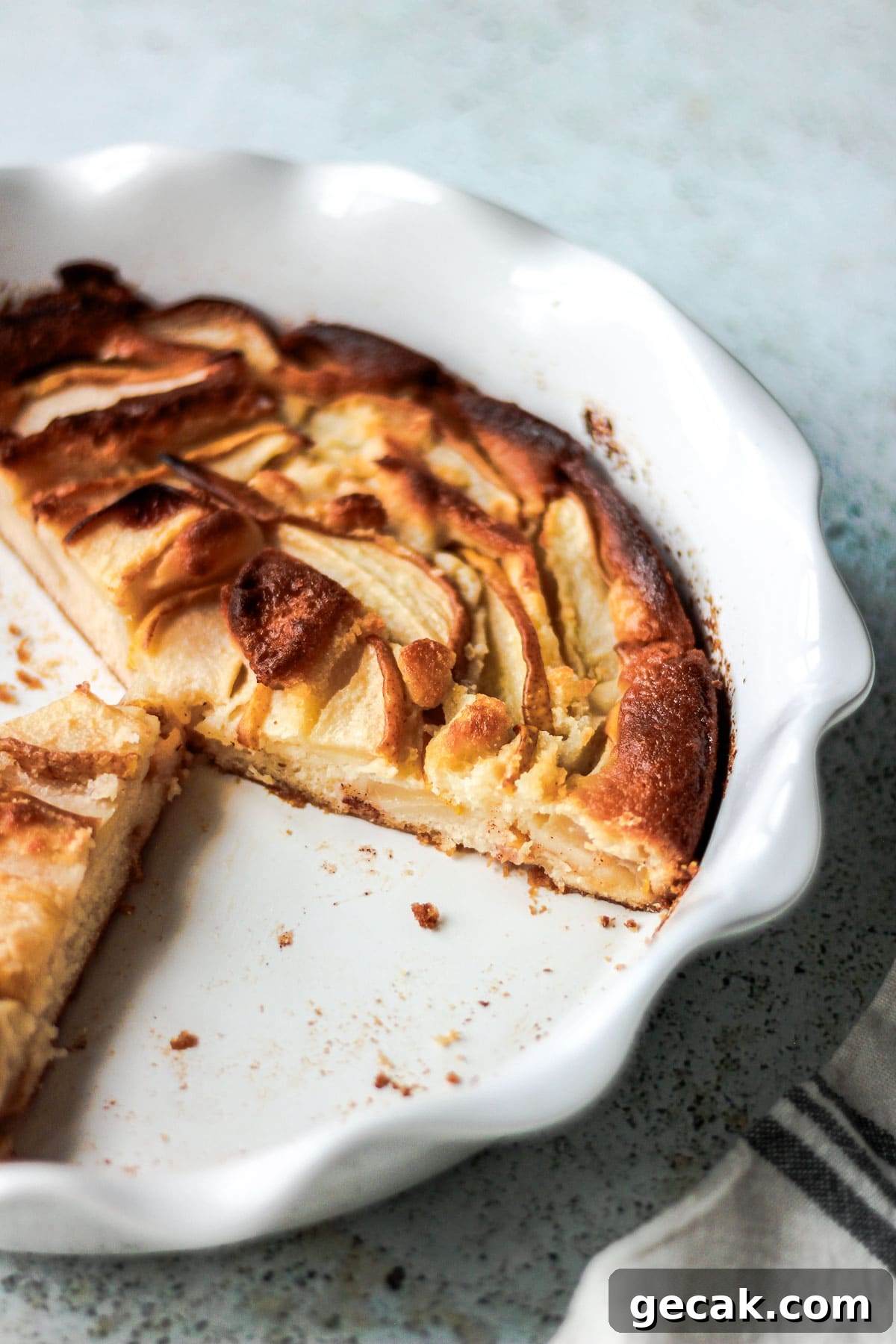 Simple Pear Cobbler Recipe with Cinnamon and Vanilla 15 Slice of pear cobbler