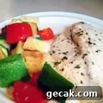 Broiled Tilapia with Parmesan Roasted Vegetables