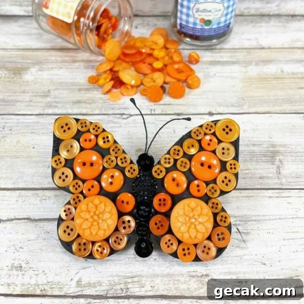 16 Creative Button Craft Ideas for Endless DIY Fun 4 Butterfly Button Art