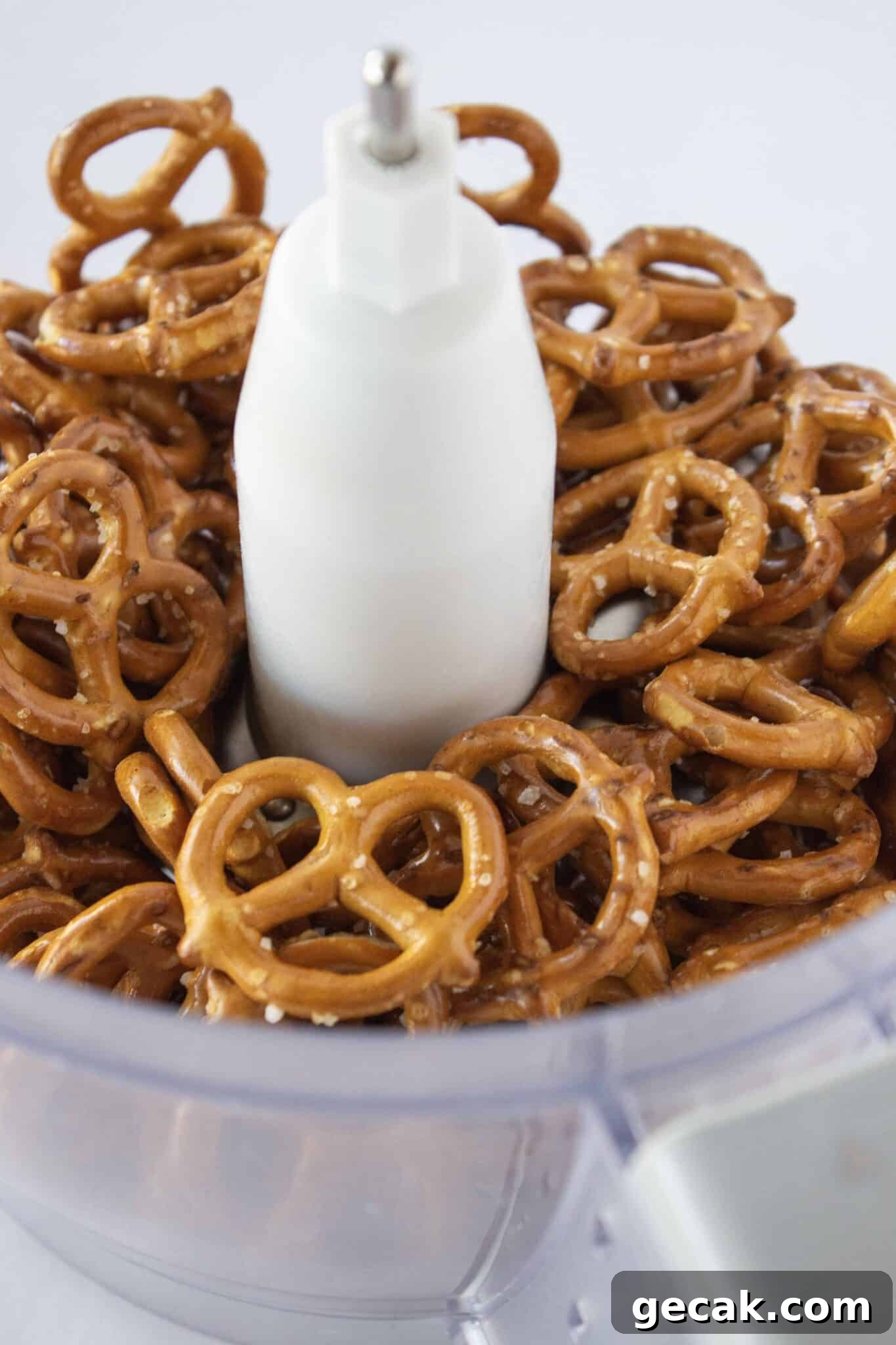 No Bake Raspberry Pretzel Pie Recipe featured by top US dessert blogger, Practically Homemade