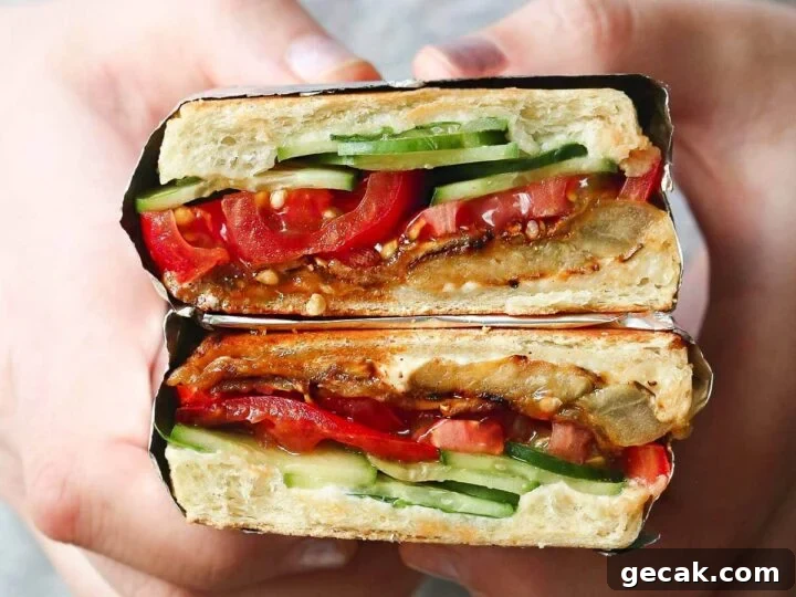 Image for Easy Eggplant Sandwich (Vegetarian or Vegan)