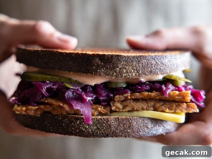 Image for Vegan Tempeh Reuben Sandwich | Heartful Table