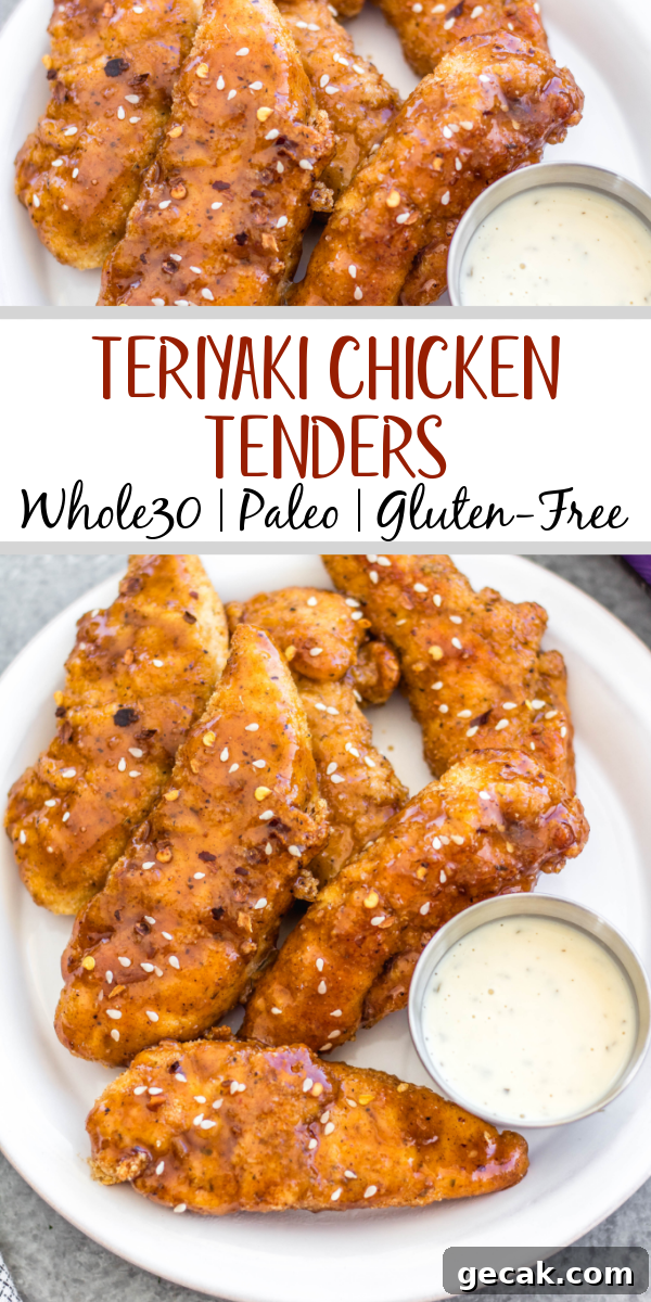 Oven baked teriyaki chicken tenders