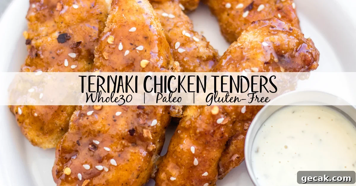 Shareable teriyaki chicken tenders