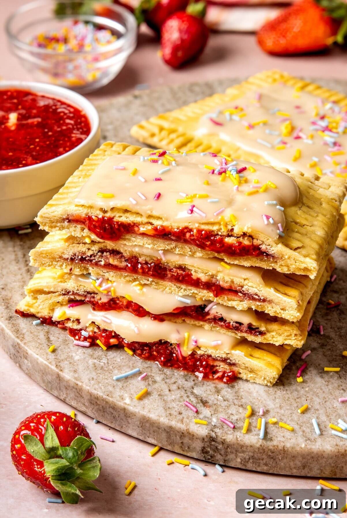 Gluten-Free Strawberry Pop Tarts - Olivia Adriance