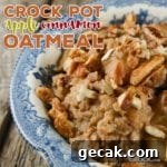 Creamy Steel-Cut Oatmeal in the Crock Pot: Slow-Cooker Recipe 9 Crock Pot Apple Cinnamon Oatmeal