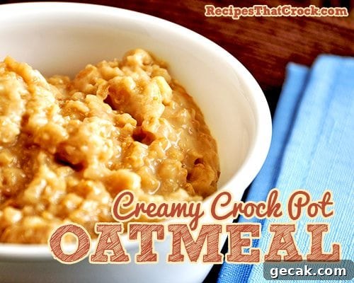 Creamy Steel-Cut Oatmeal in the Crock Pot: Slow-Cooker Recipe 3 Steel Cut Oatmeal