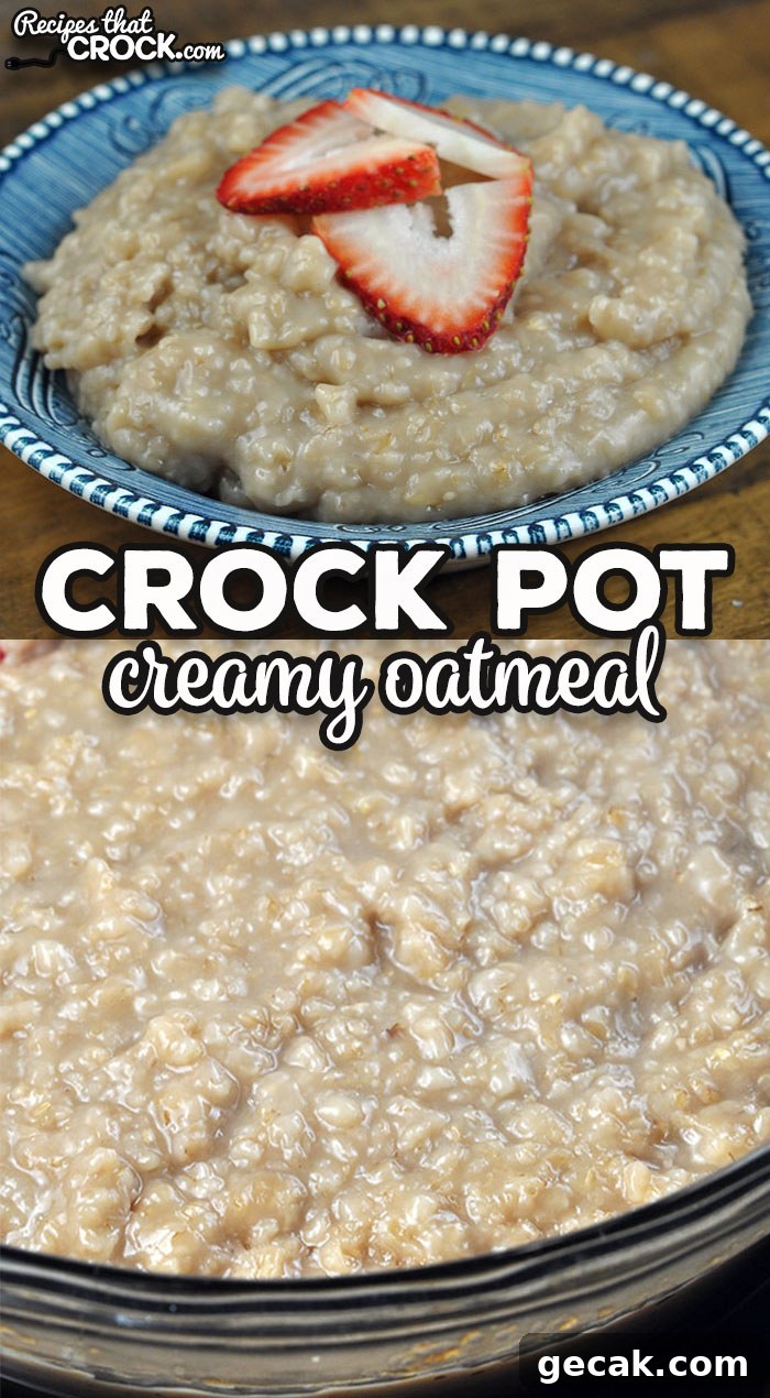 Creamy Steel-Cut Oatmeal in the Crock Pot: Slow-Cooker Recipe 5 Are you looking for a fail-proof way to have a piping hot breakfast ready and waiting for you in the morning when you wake up? This Creamy Crock Pot Oatmeal Recipe is the perfect Steel Cut Oatmeal Recipe and couldn't be easier.